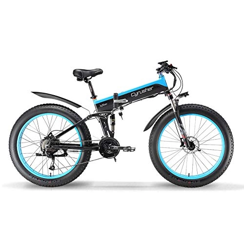 Vélos électriques : Extrbici Vélo Electrique Pliable XF690 (Bleu)
