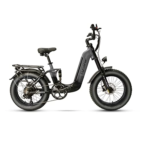 Vélos électriques : Extrbici Vélo électrique Tout-Terrain pour Tous Les Types d'utilisation sur Route avec Une Batterie au Lithium Haute Performance de 48V 14A pour Une autonomie de 50-80km. (Gris)