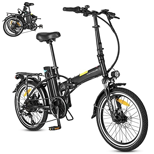 Vélos électriques : F-wheel Vélo Électrique Pliant - 20" Vélo Électrique de Ville pour Adulte, avec 36V / 10Ah Batterie au Lithium Amovible et Moteur 250W | Shimano 7 Vitesse, Jusqu'à 25 km / h, Portée 40-55km
