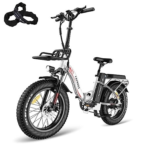 Vélos électriques : Fafrees F20 MAX Vélo électrique pliable 48 V 22, 5 Ah batterie de grande capacité, 20 pouces x 4, 0 Fat E VTT électrique Shimano 7S 150 kg