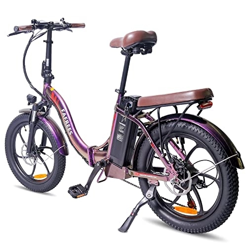 Vélos électriques : Fafrees F20 PRO [ Officiel ] Fat Bike 20" avec batterie 36 V 18 AH Fatbike Vélo de ville pour femme Vélo électrique 3.0" Tire 250 W E Vélo Homme 150 kg Pedelec, 25 km / h VTT Shimano 7S Violet