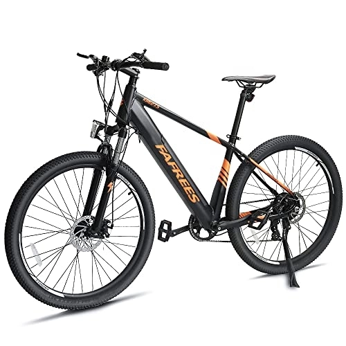 Vélos électriques : Fafrees KRE27.5 Vélo électrique 27" VAE 250 W 36 V 10 Ah 25 km / h 7 vitesses pour adultes Noir / orange