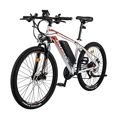 Vélos électriques : Fafrees Vélo Électrique 26 Pouces 250W, Batterie Lithium-ION Amovible 36V 10AH, Vélo Électrique de Montagne (Blanche)