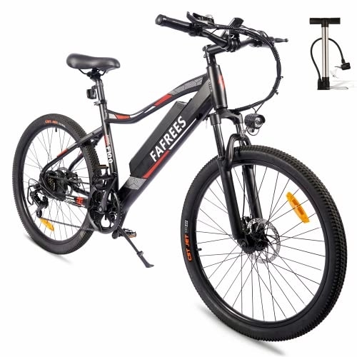Vélos électriques : Fafrees Vélo électrique pliable avec batterie amovible 36 V / 10 Ah, 7 vitesses, 250 W, siège réglable, guidon, vélo de sauvetage électrique pour adultes, noir
