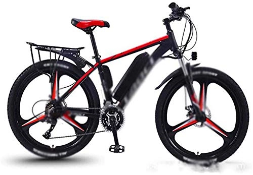 Vélos électriques : Fangfang Vélo de Montagne électrique, 26 Vélos électriques 350W Power Shift VTT, Shock Absorber LED Phares Affichage extérieur Cyclisme Travail Voyage Out, Bicyclette (Color : Red)