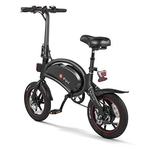 Vélos électriques : Festnight Tire vélo électrique Montagne / Plage / Neige E-Bike, Vélo électrique cyclomoteur Pliant à Assistance électrique de 14 Pouces, portée maximale de 65 à 70 km, Noir
