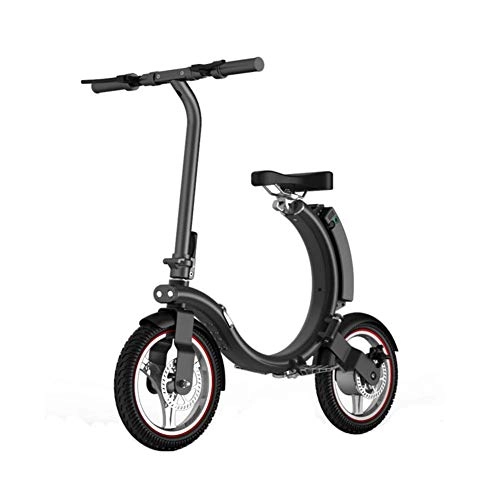 Vélos électriques : FHKBB Bicyclette d'appoint d'artefact de génération de Voyage Adulte de Petite Batterie au Lithium de Bicyclette électrique Pliante