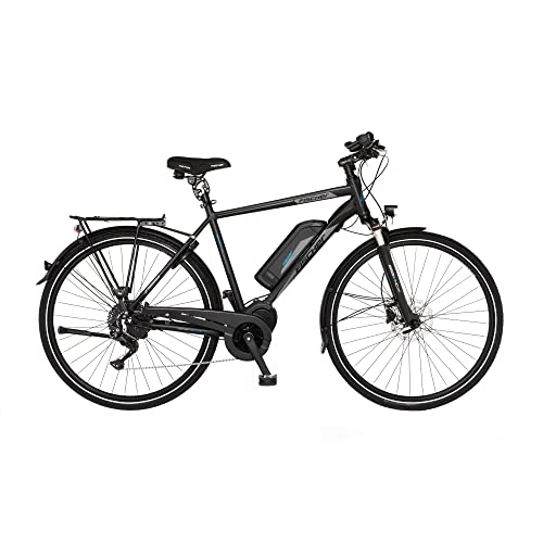 Vélos électriques : Fischer E-Bike Trekking Viator ETH 1861 Vélo électrique pour Homme et Femme, RH 55 cm, Moteur Central 80 Nm, Batterie 48 V