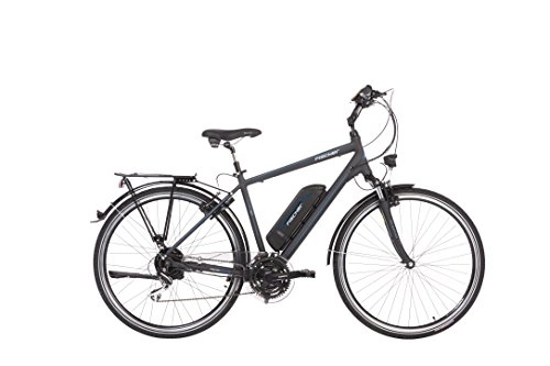 Vélos électriques : fischer 'Pêcheurs E Bike de randonnée Homme ETH 1801, Anthracite, 28, Roue arrière RH 50 cm, Moteur 36 V / 396 WH, Shimano 24 Vitesses