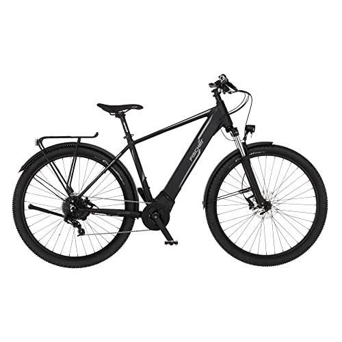 Vélos électriques : Fischer Terra 5.0i Homme et Femme | RH 46 cm | E Bike avec Moteur Central 50 Nm | Batterie 36 V dans Le Cadre Vélo électrique ATB, Noir Mat, Rahmenhöhe