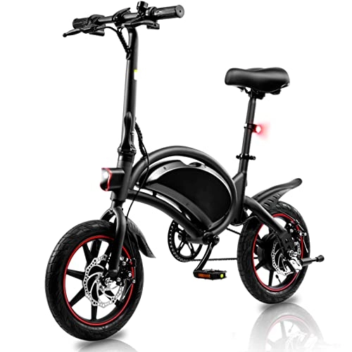 Vélos électriques : Freego Vélo Électrique Pliant, Smart E-Bike avec 3 Modes de Conduite, Pneus 14 Pouces VTT, Pédalage Assisté, Amortisseur Central, Portable Compact, Adulte Unisexe, déplacements Domicile-Travail