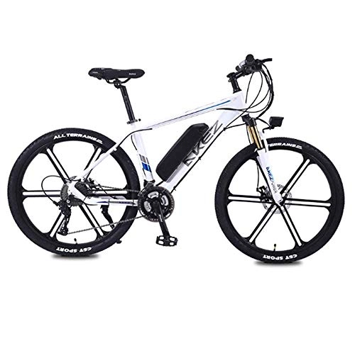 Vélos électriques : FZC-YM Vélo à Vitesse Variable, vélo de Montagne Adulte de 26 Pouces, Batterie au Lithium 36V 8HA vélos électriques 350W, vélo Tout-Terrain en Alliage d'aluminium à 27 Vitesses A