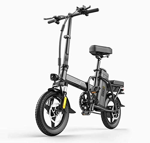Vélos électriques : GASLIKE Adulte Petit Pliant vélo électrique, 350W-48V Pratiques Ville E-Bikes, Légère 14inch Femmes Vélo électrique, 120KM