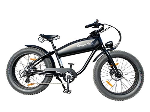 Vélos électriques : GermanXia Black Sinner Junior (noir / noir, 11 Ah / 396 Wh).