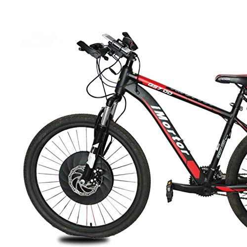 Vélos électriques : GJZhuan Conversion Roue Avant Kit 36V 3200mAh Batterie au Lithium brushless Vitesse Hub Moteur Wheelkit Bicicleta Electrica vélo VTT Kit (Color : V APP Control, Size : 26 in)