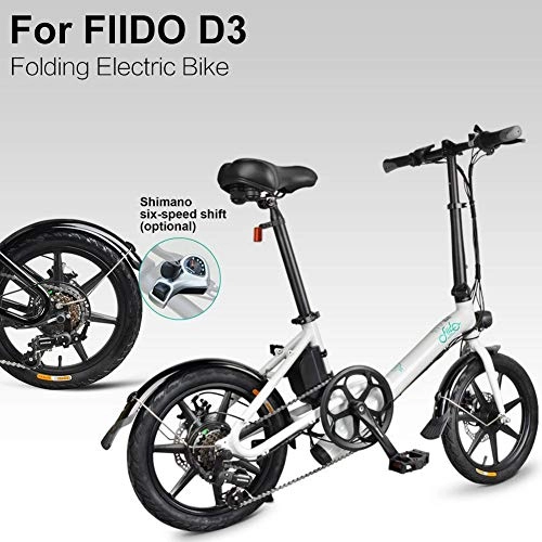 Vélos électriques : Glory.D Vlo Pliant en Aluminium FIIDO 7.8Ah avec pdales, 3 Power Assist et Batterie Lithium-ION, vlo lectrique 6 Vitesses avec Moteur de 250W, Rapidement Repliable