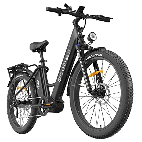 Vélos électriques : GOGOBEST Vélo électrique 26" GF850 Moteur Central 48V 2 * 10.4 AH Vélo Electrique Adulte, Fourche à Suspension Shimano