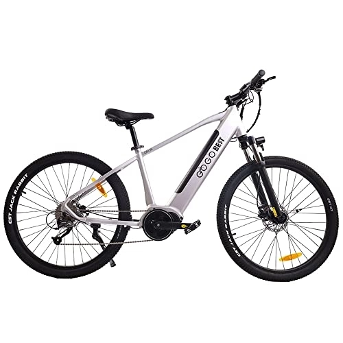 Vélos électriques : GOGOBEST Vélo électrique 27.5" Mid-Mounted Motor GM26 250W 10AH pour Adultes, Argent