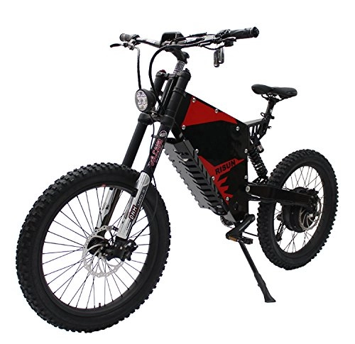 Vélos électriques : HalloMotor 72V 3000W FC-1 Powerful Electric Bicycle eBike Mountain with 72V 35Ah Li-ION 35E Samsung Battery with 80 / 100-19 All Terrain Tire