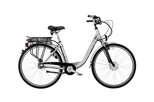 Vélos électriques : Hawk Bikes Green City Plus Wave E-BikeFemme City Pedelec avec cadre en aluminium et moyeu 28 Zoll, Rahmengre 44 cm