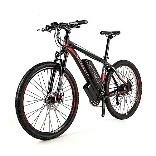Vélos électriques : HECHEN Vélo de Montagne électrique avec Affichage numérique LCD, vélo électrique 250W 27, 5 `` avec Batterie Lithium-ION Amovible 48V 10AH pour Adultes, Manette de Vitesse 9 Vitesses, 27.5x16.5in