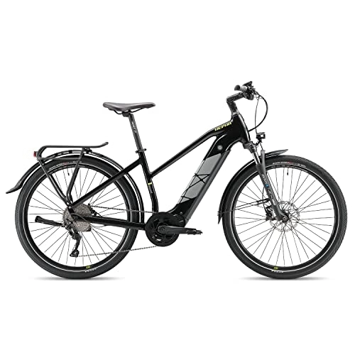 Vélos électriques : HEPHA Trekking 7 Vélo électrique Adulte Unisexe, Noir, 46