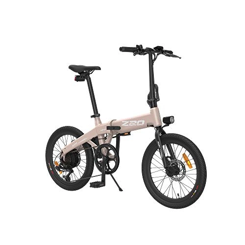 Vélos électriques : HIMO Vélos électriques Z20 pour Adulte, VTT électrique en Alliage d'aluminium avec Pompe Portable, Batterie Lithium-ION Amovible intégrée 36V 250W 10Ah ， Conduite maximale 80KM (doré)