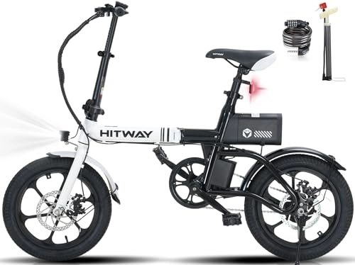 Vélos électriques : HITWAY BK35 Vélo électrique, 16” E Bike 250W City E-Bike Max.Range 25-60KM Femme Homme