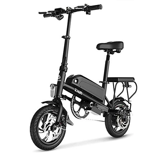 Vélos électriques : Hxl Vlo Pliant lectrique de Ville de Bicyclette - Pile lgre l'avant / Piles au Lithium / Trois Modes de Conduite, Convenant aux Adultes, Noir