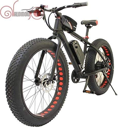 Vélos électriques : HYLH Roue grasse de Moteur moyeu 36V 500W Bafang eBike 26 * 4.0 Pneu + Batterie Lithiun Grande Puissance 11AH + Affichage LCD +7 Vitesse