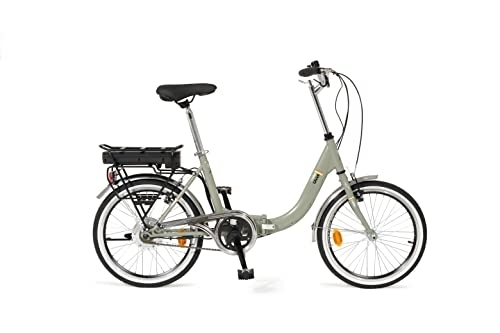 Vélos électriques : i-Bike Fold Green-Vélo électrique à Assistance à pédalage, Pliable, Vert, Taille Unique Adulte Unisexe