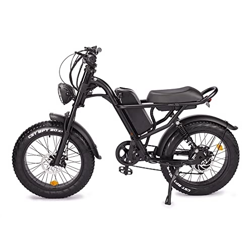 Vélos électriques : ICEWHWWL Vélo électrique 20" x 4.0 Fat Bike électrique avec 48 V 15, 6 Ah batterie au lithium amovible, vélo électrique homme femme, vélo urbain avec double absorption des chocs,