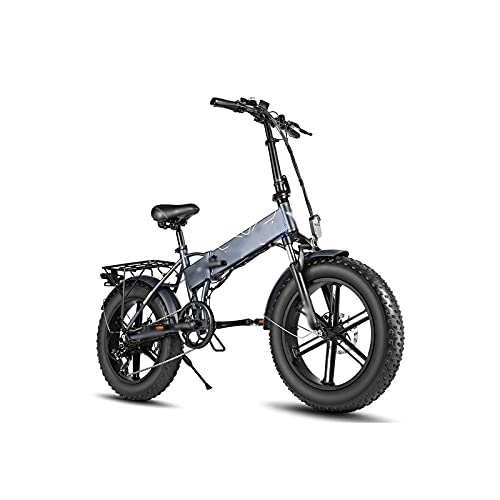 Vélos électriques : IEASEzxc Bicycle Vélo électrique 48V Vélo 750W Bicyclette électrique Puissant Moteur 4 5KM / H Mountain / Neige Ebike (Color : Grijs)