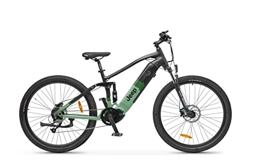 Vélos électriques : Jeep Hemlock E-Vélo Adulte Unisexe, Vert / Noir, Unique Taille