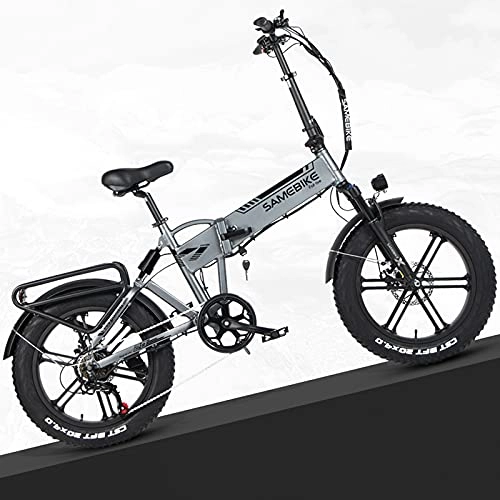 Vélos électriques : JINGJIN Vélo Électrique Adulte Vélo de Montagne 20 Pouces avec Moteur 500W, Batterie 48V / 10Ah Amovible / Vitesse Maximum 25 km / h, Compteur Central LCD avec USB