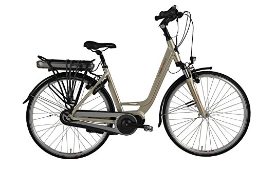Vélos électriques : John Mc Wilson Cycles City Plus 329 Vélo électrique Mixte Adulte, Marron, 49 cm