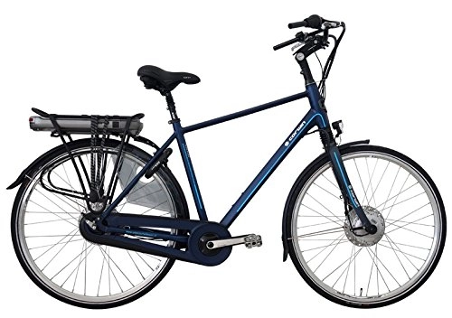 Vélos électriques : John Mc Wilson Cycles Corwin City Plus Vélo électrique Mixte Adulte, Bleu, 53 cm