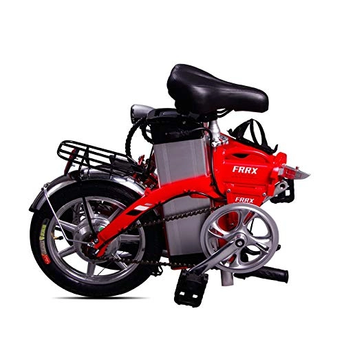 Vélos électriques : JYXJJKK vélo de montagne Pliant vélo électrique pliant de 14 pouces Scooter, 250W Watt 6 vitesses Vélo électrique-amortisseur de chocs, avec des lumières LED et d'affichage haute définition Batterie a