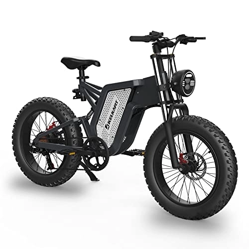 Vélos électriques : KELKART Vélos Électrique, Fat Tire Vélo électrique 20 x 4, 0" avec Batterie Li-ION Amovible 48 V 25 Ah et Shimano Professional 7 Vitesses pour Adulte