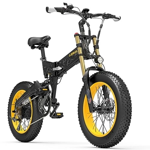 Vélos électriques : Kinsella LANKELEISI La motoneige électrique X3000Plus-UP Comprend : Un système d'absorption des Chocs Double, des pneus 20 * 4, Une Batterie au Lithium 48 V 17, 5 Ah (Gris)