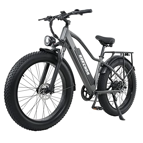 Vélos électriques : Kinsella Vélo électrique avec Batterie au Lithium 48 V 18 Ah Batterie Amovible de Grande capacité, Suspension complète, Double Freins à Disque hydrauliques, 26" x 4