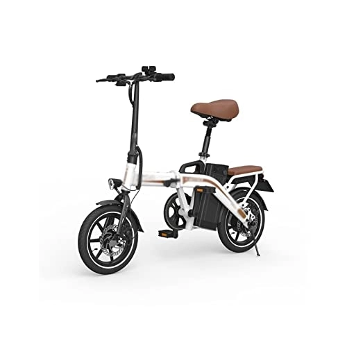 Vélos électriques : KOWM zxc Vélo électrique pliable urbain avec batterie au lithium et moteur CC sans balais pour homme
