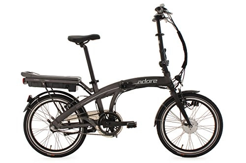 Vélos électriques : KS Cycling Adore Zero Vlo lectrique Pedelec Pliant 51 cm, Mixte, Fahrrad Pedelec E-Bike Faltrad 20 Zoll Adore Zero, Anthracite, 20