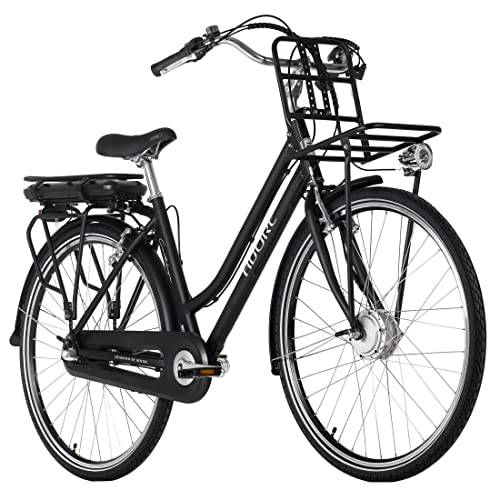 Vélos électriques : KS Cycling Vélo électrique E-Bike Alu Femme 28" Cantaloupe Noir 36 V / 10, 4 Ah Adore