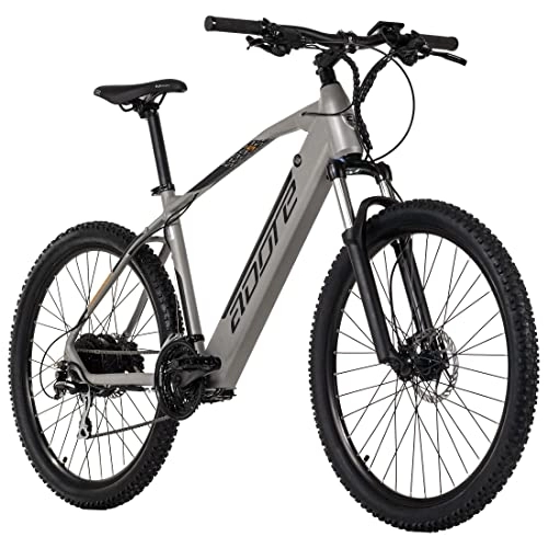 Vélos électriques : KS Cycling Vélo électrique Semi Rigide 27, 5" Adore Raccoon Gris