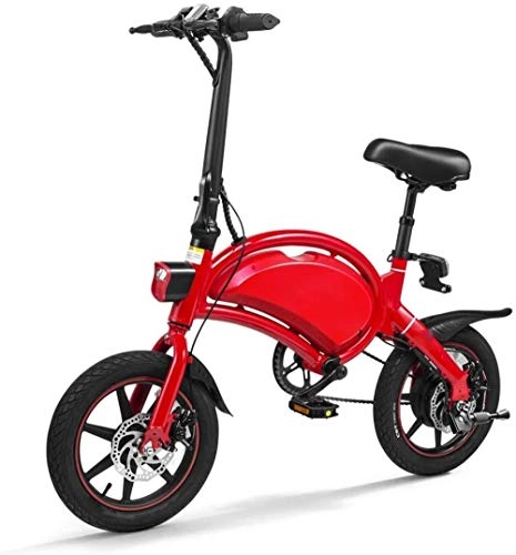 Vélos électriques : Lhtweht Pliable vélos électriques for Les Adultes Pliant mâle Voiture Voiture électrique vélo Voiture électrique Adulte et Femme Voiture de Voiture électrique générale, Rouge