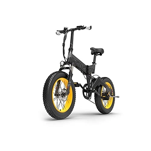Vélos électriques : LIANAI zxc Bikes Vélo électrique 1000 W 48 V 10, 4 Ah VTT avec batterie amovible (couleur : jaune)