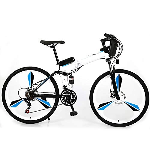 Vélos électriques : Liangzi Vélos électriques E-Bike Vélo Pliant E, Batterie 36 V, vélo électrique Pliable 26 Pouces avec Moteur 350 W et Engrenages 21 Vitesses, pour Hommes et Femmes