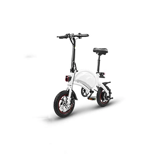 Vélos électriques : LILIJIA Vélo électrique Smart Mountain pour Adultes Vélos électriques Pliants 50 Km Kilométrage Batterie Lithium-ION 10ah 3 Modes Conduite avec Application Smartphone 240w Vitesse, Blanc, 36V / 7.5Ah