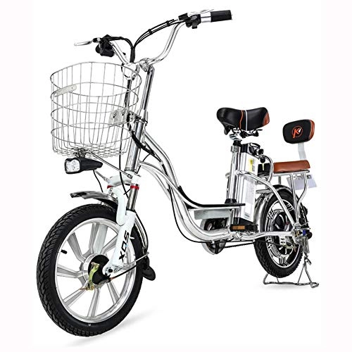 Vélos électriques : LILIJIA Vélos électriques Pliables Montagne 240w pour Adulte, 12 / 20"48v / 12ah Batterie Lithium-ION Commute Vélo électrique Parent-Enfant, Capacité Charge 120 Kg, 48V20inch55km